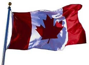 NONSOLOBANDIERE Bandiera Canada CM 100X150 in Poliestere Nautico