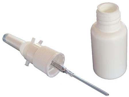 10-Pack 20ml Nasal Spray Bottle Mister - Empty Refillable White Plastic HDPE Spray Bottles - Reusable Nasal Sprayer for Nasal Medications