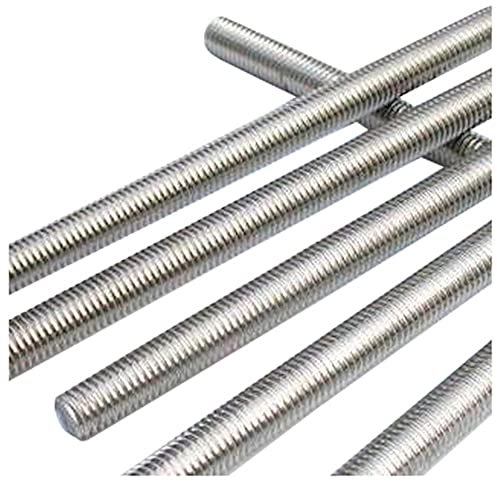 Merriway BH03018 Steel Studding Threaded Bar Rod, M12 x 0.3M (1/2 inch x 12 inch) - Zinc Plated