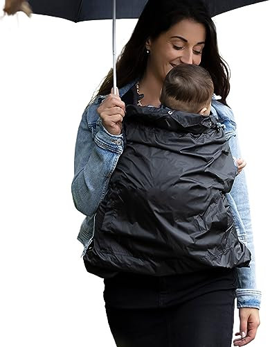 Hoppediz Regenschutz Tragecover, Universal Cover für Babytrage und Tragetuch, anthrazit