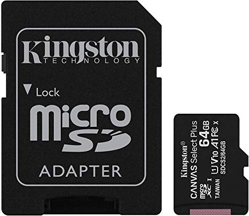 Original Kingston MicroSD SDHC Memory Card with 64GB, for Amazon Fire HD 8