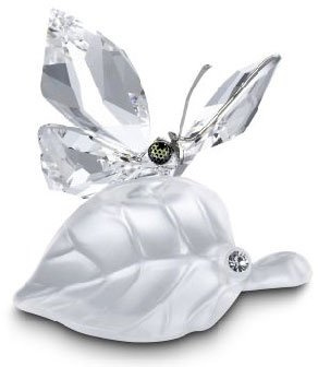 Swarovski Kristallfiguren Schmetterling Auf Blatt 182920