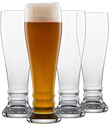 SCHOTT ZWIESEL Weizenbierglas Bavaria Beer Basic 0,5 l (2er-Set), Weizengläser für Weizenbier, spülmaschinenfeste Tritan-Kristallgläser, Made in Germany (Art.-Nr. 118661)