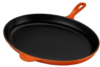 Le Creuset Enameled Cast-Iron 15.75 Inch Oval Skillet, Flame