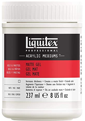 Liquitex Professional Acrylic Medium for Acrylic Paint, Matte Gel, 237 ml
