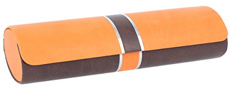 Schönes ovales Etui Kinski mit Magnetverschluss in Orange
