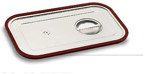 LACOR Gastronorm GN 1/2 Lid with Silicone Frame, us:one Size, Red/Silver