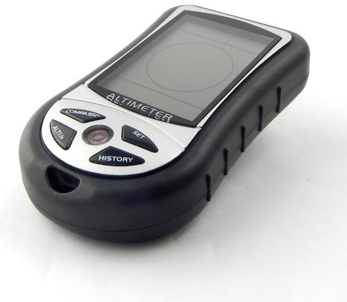 BW New 8 In 1 Digital Compass LCD Altimeter Barometer Thermometer Black