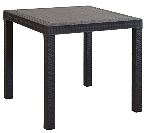 Bica Dallas Tisch Quadrat, Harz, Braun