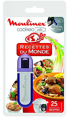 Moulinex Cookeo XA600111 - Llave flash USB con 25 recetas, multicolor