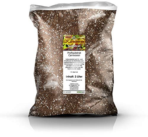 GREEN24 Karnivoren-Erde Profi Linie – 3 Liter Spezialsubstrat für fleischfressende Pflanzen