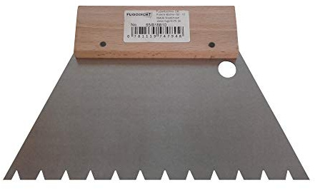 Fugodicht Leim Klebstoff Zahnspachtel Bodenleger Normalstahl B10 10.0x5.0mm gezahnt 180mm
