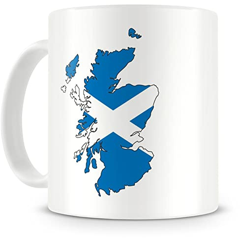 Samunshi® Schottland Tasse für Kaffe oder Tee Geschenk für Schottland Fans Kaffeetasse Kaffeepot Teetasse Lustige Tassen zum Geburtstag weiß Keramik 300ml 300ml weiß