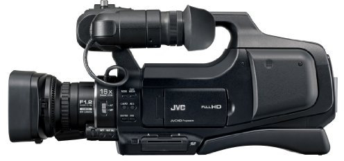 JVC GY-HM70E - Telecamera con zoom 10x, colore: Nero