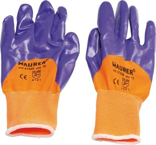 GUANTI DA LAVORO IN NITRILE GLOVEX II cf. 12 pz. taglia 8