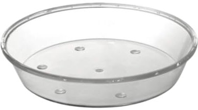 Blim Iris Plato para macetas, Transparente, 20 cm