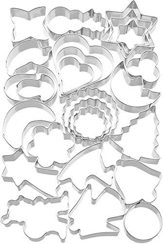 ORIGINAL KAISER - Juego moldes para Cortar Galletas, Acero Inoxidable, 25 Piezas