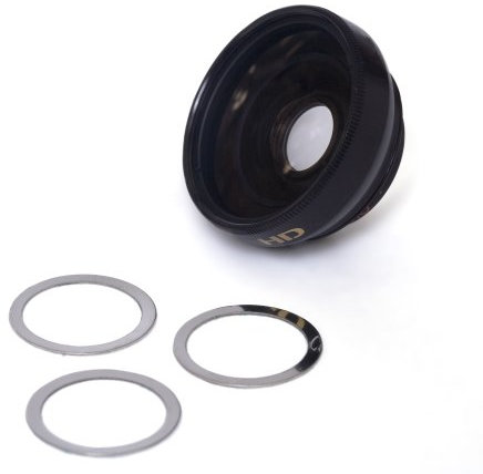 Canon PowerShot ELPH 310 HS 0,45 x Objectif grand angle (HD) Finition noire W/macro (style) modification du type magnétique.