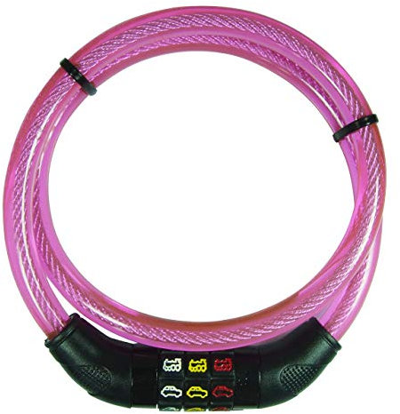 Security Plus ® Kinder Symbolkabelschloss Pink One size