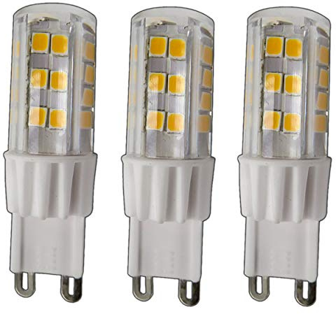 PB-Versand 3x G9 LED Leuchtmittel 5 Watt 51SMD dimmbar Keramik warmweiß (für Dimmer geeignet) 220/230V 330° Grad