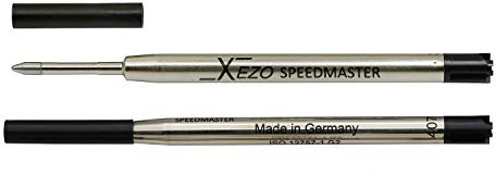 Xezo Stifte Speedmaster 9000–1 Kugelschreiber Gel Ersatzminen, 2 Stück, schwarzer Tinte (BlackÂ 9000–1â ballpointâ Nachfüller)