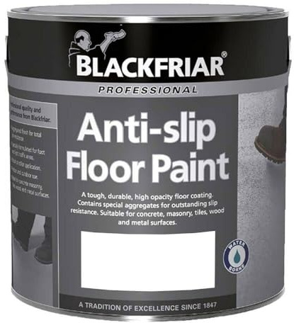 Blackfriar Anti-Slip Floor Paint for Indoor or Outdoor Use 5 Litres White