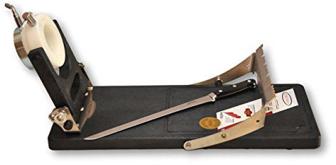 Jamotec JP Luxe Support à jambon rotatif et couteau à jambon professionnel 30 cm