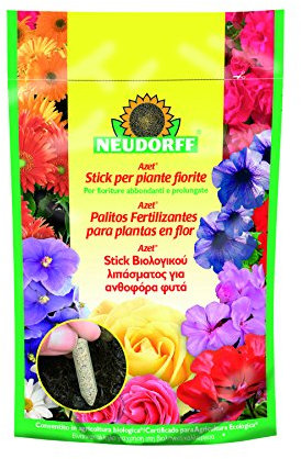 Neudorff Azet – Sticks Fertilizer for Plants in Flower, 11.8 X 6 X 18 CM, Yellow