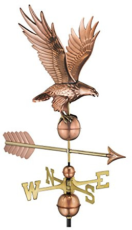Good Richtungen 955P Smithsonian Eagle Wetterfahne, Kupfer poliert