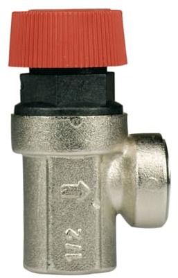 Schläfer 430915 | Diaphragm Heating Safety Valve DN15 1/2 FF Pressure 3 Bar, Universal Replacement for Drinking Water, Boiler Safety Pressure Valve 1/2.