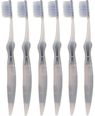 SoFresh Flossing Toothbrush - Adult Size | Your Choice of Color (6, Grey)