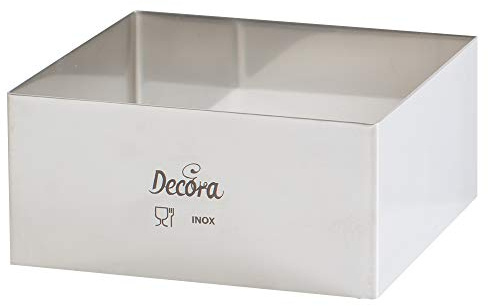 Decora 0063784 Cadre Carré Acier Inoxydable 28 x 28 x 4,5 cm
