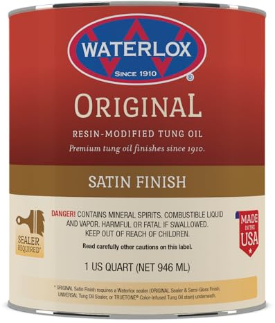 Waterlox TB 6044 Original Satin Finish, Quart, 32 Fluid Ounces