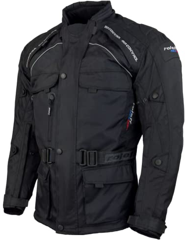 Motorradjacke Herren mit CE Protektoren Regenmembrane Thermofutter Textil Motorrad Jacke