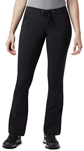 Columbia Womens Anytime Outdoor Boot Cut Hiking Pants, Black, 20 Plus