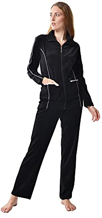 RAIKOU Damen Nicki Hausanzug (40/42, Schwarz)