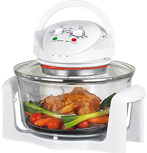 Rosenstein & Söhne Halogenofen: Halogen-Konvektionsofen HO-517, 1300 W (Halogenkocher, Halogen Backofen, Multikocher)