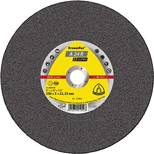 KLINGSPOR 13478A 13478 A 24 R Disque à tronçonner 230 x 3 x 22,23 mm