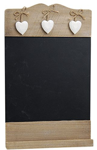 Everwood Wandtafel Küche Kreide Kreidetafel kinder herzen, braun, rustikal, keramisch, 100%