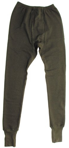 Bundeswehr plyschunderbyxor, mod, oliv, storlek 7