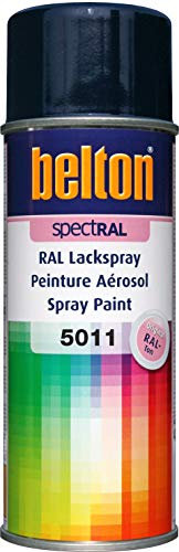 belton spectRAL Lackspray RAL 5011 stahlblau, glänzend, 400 ml - Profi-Qualität
