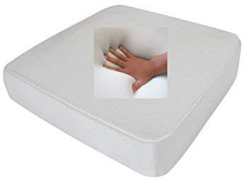 Supply24 since 2004 Orthopädisches Anti Dekubitus Viscoschaum Sitzkissen 40x40x10 cm – Made in Germany | Ergonomisch & druckentlastend | (Weiß, RG 85 (mittel) Wasserabweisend weiß)