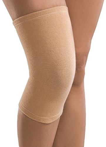 Vendaje articulación de Rodilla rodilla vendaje elástico Rodillera Protector Protectores de rodilla 6002 - beige, S - 28-33 cm Knieumfang