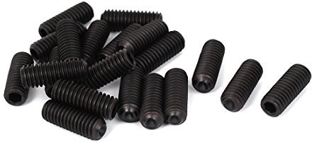sourcing map 20 Stk. Innensechskant Schraube Set Gewindestifte 3/8 Zoll x 1 Zoll 16 Fadenzahl de