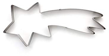 DECORA 0256102 EDELSTAHLFORM STERNSCHUPPE 28CM, Silber