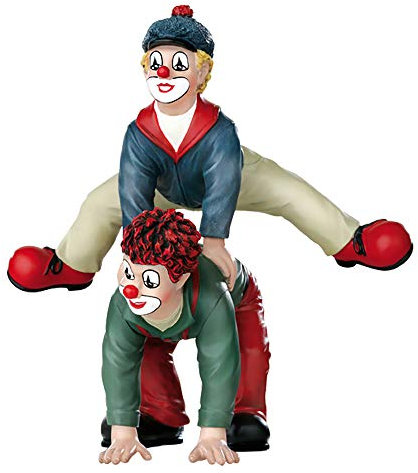 Gildeclown kleine Dekofigur und Sammlerstück der Bocksprug im hochwertige Geschenkkarton - Dekofigur Accessoire Dekoration Geschenk - handgefertigt - Höhe 15 cm