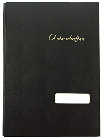 Pagna Unterschriftsmappe 20-teilig mit Kunststoff-Einband, dehnbarem Rücken