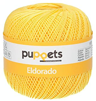 Puppets 4574010-07516 Häkelgarne, 100% Baumwolle, 7516, Stärke 10, 50g, 52 Gramm