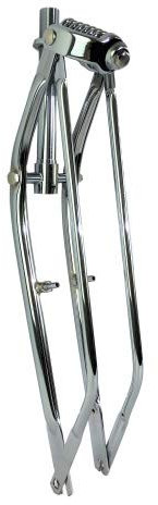 Classic Cycle Springergabel 26 Zoll mit Cantilever-/V-Brake-Aufnahmen 1 1/8 Schaft