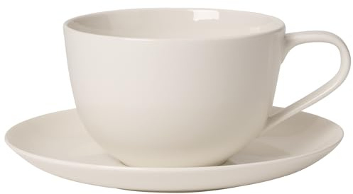Villeroy & Boch for me Tasse Petit déjeuner avec Assiette, 2 pièces, Premium Porcelaine, Multicolore